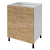 Aqualine TERNO spodná skrinka, zásuvka, dvierka, 60x72x52 cm, dub emporio