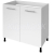 Aqualine TERNO spodná skrinka pod drez s 2 dvierkami, 80x72x52 cm, biela lesk