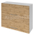 Aqualine TERNO skrinka horná, 80x72x30 cm, dub emporio