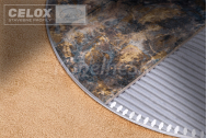 Celox Leštená nerezová tvarovacia ukončovacia lišta, hranatý L profil, pre obklad 10mm