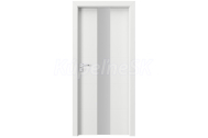 PORTA Doors SET rámové dvere FOCUS PREMIUM 4.E. SkloMat, Lak premium-Biela + zárubeň fólia