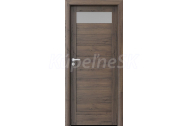 PORTA Doors SET Rámové dvere VERTE HOME C.1 so sklom, 3D fólia Dub šarlátový + zárubeň
