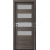 PORTA Doors SET Rámové dvere VERTE HOME C.4 so sklom, 3D fólia Dub tmavý + zárubeň