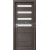 PORTA Doors SET Rámové dvere VERTE HOME D.4 so sklom, 3D fólia Dub tmavý + zárubeň