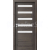 PORTA Doors SET Rámové dvere VERTE HOME D.5 so sklom, 3D fólia Dub tmavý + zárubeň