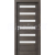 PORTA Doors SET Rámové dvere VERTE HOME D.6 so sklom, 3D fólia Dub tmavý + zárubeň