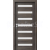 PORTA Doors SET Rámové dvere VERTE HOME D.7 so sklom, 3D fólia Dub tmavý + zárubeň