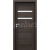 PORTA Doors SET Rámové dvere VERTE HOME H.2 so sklom, 3D fólia Dub tmavý + zárubeň