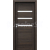 PORTA Doors SET Rámové dvere VERTE HOME H.3 so sklom, 3D fólia Dub tmavý + zárubeň