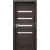 PORTA Doors SET Rámové dvere VERTE HOME H.4 so sklom, 3D fólia Dub tmavý + zárubeň