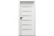 PORTA Doors SET Rámové dvere VERTE HOME J.6 so sklom, fólia Biela + zárubeň