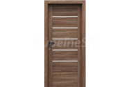 PORTA Doors SET Rámové dvere VERTE HOME J.5 so sklom, fólia Orech verona 2 + zárubeň