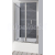 Polysan DEEP sprchové dvere na vaničku 100x165 cm Číre/Chróm Skladacie dv.