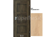 PORTA Doors Set BEZFALCOVÉ dvere VERTE PREMIUM B.0 Plné, 3Dfólia Buk Škandináv.+zárubeň