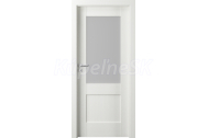 PORTA Doors Set BEZFALCOVÉ dvere VERTE PREMIUM C.1 skloMat, 3Dfólia Wenge White+zárubeň