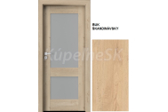 PORTA Doors Set BEZFALCOVÉ dvere VERTE PREMIUM C.2 skloMat, 3Dfólia Buk Škandináv.+zárubeň