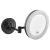 Sapho Závesné kozmetické zrkadielko kulaté s LED osvetlením, čierna matná