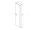 Ravak COMFORT SB bočná vysoká skrinka 40x160x16,5cm, biela/biela