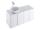 Ravak BALANCE SD Skrinka pod umývadlo SD 60x50x46,5cm, biela/biela