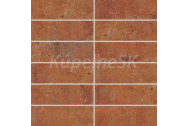 Rako SIENA DDP4H665 dlažba-mozaika 45x45x0,8 cm,červenohnedá-matná,mrazuvzd,rekt.,R9,1.tr