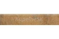Rako SIENA DSAPS664 sokel, hnedá 45x8,5x0,8 cm,matná,mrazuvzd.,rektifik.,1.tr.