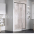 Ravak ASDP3-90 Sprchové dvere posuvné trojdielne 90x198 cm, satin, transparent + vešiak