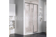 Ravak ASDP3-90 Sprchové dvere posuvné trojdielne 90x198 cm, satin, transparent + vešiak