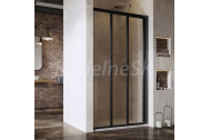 Ravak ASDP3-80 Sprchové dvere posuvné trojdielne 80x198 cm, black, transparent + vešiak