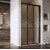 Ravak ASDP3-130 Sprchové dvere posuvné trojdielne 130x198 cm, black, transparent + vešiak