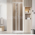 Ravak SDZ2-70 zalamovacie sprchové dvere 70x195 cm, white, Transparent + vešiak