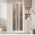 Ravak SDZ2-70 zalamovacie sprchové dvere 70x195 cm, white, Grape + vešiak