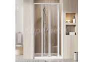 Ravak SDZ3-80 zalamovacie sprchové dvere 80x195 cm, white, Pearl + CLEANER čistič