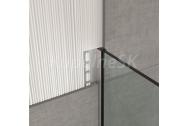 Glass Profile GPS2/19 nástenný profil pre uchyt.skla nerez satin 250cm,výška 19mm,na stenu