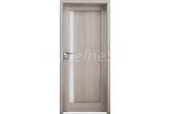INVADO SET Rámové dvere AVERSA 1 presklené, fólia, Céder bielený B462 + zárubeň