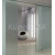 JAP sklenené posuvné dvere 80/197cm - satináto biele - dvojkrídlové
