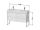 Duravit XSquare Skinka pod umývadlo stojaca, 4 zásuvky 731x1184x460, White High Gloss