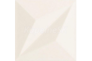 Tubadzin Colour white STR 1  obklad 14,8x14,8cm, satén