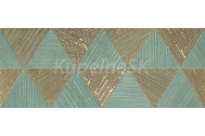 Tubadzin Goldgreen mono dekor 29,8x74,8cm, mat+lesk,rektifikovaný, 1.tr.