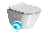 GSI KUBE X závesná WC misa, Swirlflush, 50x36 cm, biela ExtraGlaze