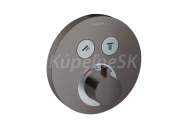 Hansgrohe Shower Select S,podomietkový termostat-ovládanie 2 spotrebiče, čierny chróm
