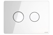Cersanit ACCENTO Tlačítko pre podomietkový systém, Biele sklo S97-055