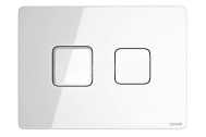 Cersanit ACCENTO Tlačítko pre podomietkový systém, Biele sklo S97-054