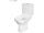 Cersanit CITY NEW WC-kombi CleanOn vodor.odp,prívod vody z boku+sed.DP,SC,EO,Biela K35-035