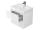 Cersanit CREA Skrinka umývadlová závesná 80x53x45cm, Biela lesk S924-004