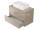 Cersanit CREA Skrinka umývadlová závesná 79x53x45cm pre umýv.na dosku, Dub S924-010