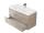 Cersanit CREA Skrinka umývadlová závesná 100x53x45cm, Dub S924-011