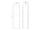 Cersanit VIRGO Skrinka vysoká bočná  40x160x30cm, Biela lesklá / Chrómové madlá S522-032