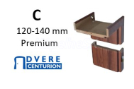 CENTURION obložková nastaviteľná zárubňa S8, 8cm, pre hrúbku steny C 120-140 mm, Premium