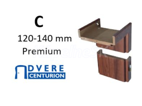 CENTURION obložková nastaviteľná zárubňa S8, 8cm, pre hrúbku steny C 120-140 mm, Premium