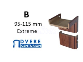 CENTURION obložková nastaviteľná zárubňa S8, pre hrúbku steny B 95-115 mm, Extreme